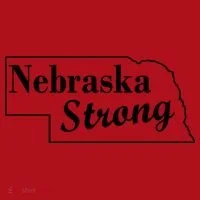 Nebraska Strong Map Christmas Stocking thumb 1