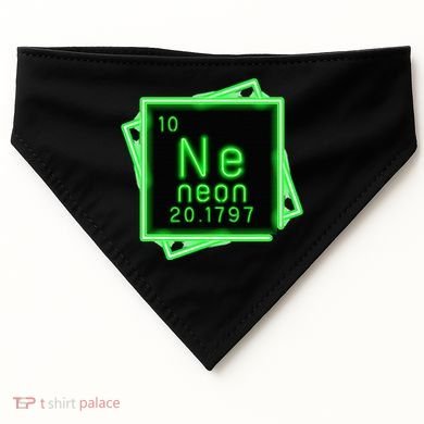 Neon Element Chemistry Periodic Table Science Nerd USA-Made Doggie Bandana