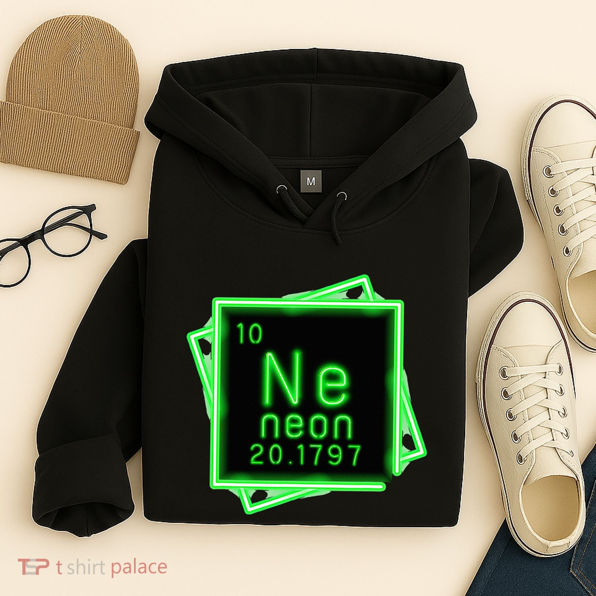 Neon Element Chemistry Periodic Table Science Nerd Hoodie