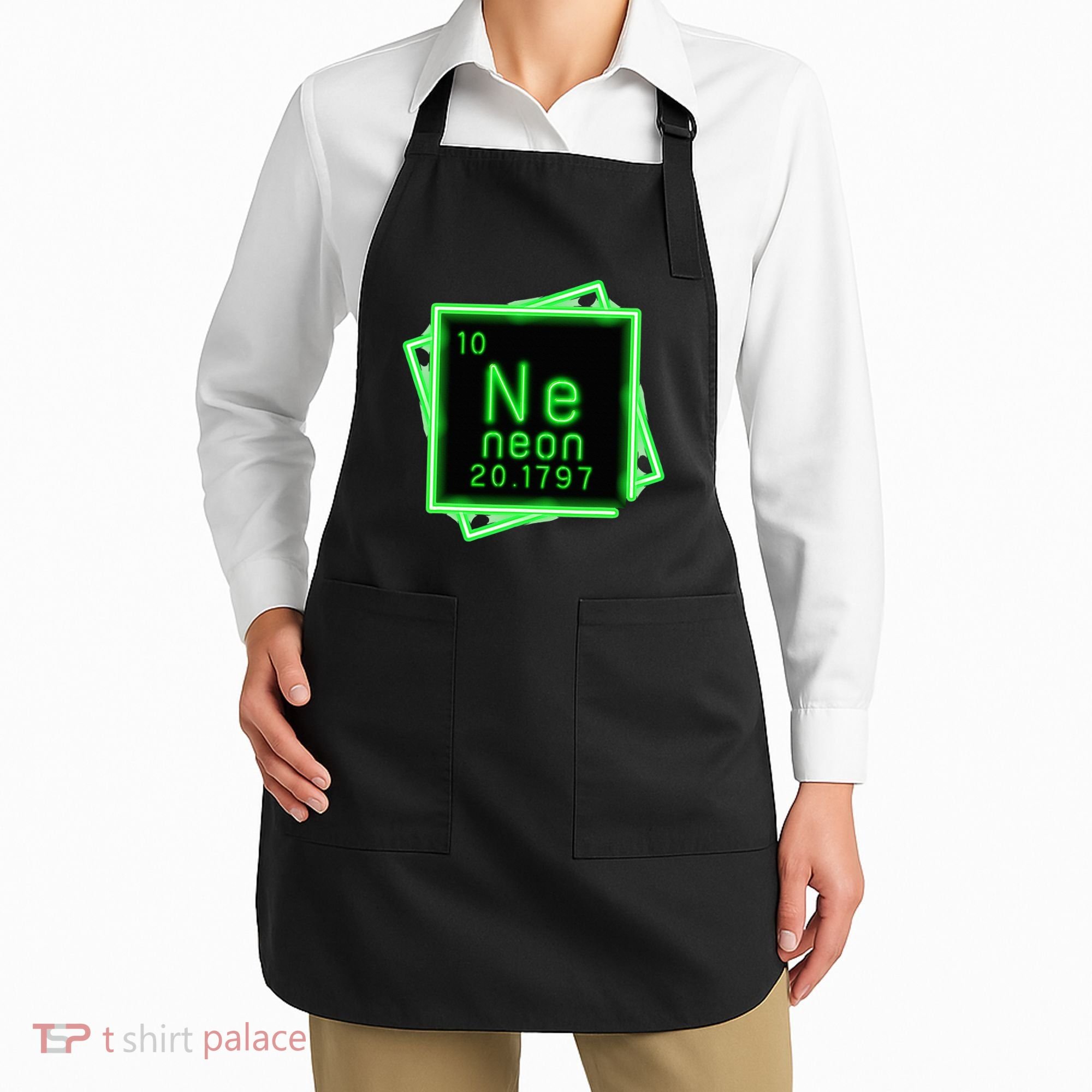 Neon Element Chemistry Periodic Table Science Nerd Apron