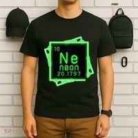 Neon Element Chemistry Periodic Table Science Nerd T-Shirt thumb 6