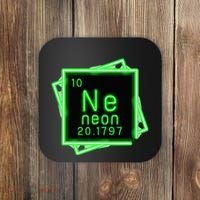 Neon Element Chemistry Periodic Table Science Nerd Coaster thumb 0