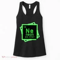 Neon Element Chemistry Periodic Table Science Nerd Women's Tank Top thumb 0