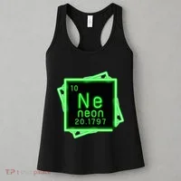 Neon Element Chemistry Periodic Table Science Nerd Women's Tank Top thumb 3