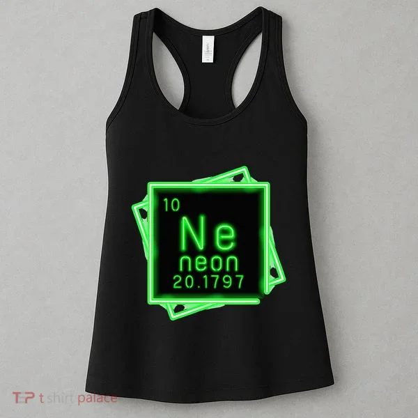 Neon Element Chemistry Periodic Table Science Nerd Women's Tank Top