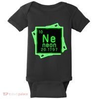 Neon Element Chemistry Periodic Table Science Nerd Baby Bodysuit thumb 0