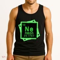 Neon Element Chemistry Periodic Table Science Nerd Tank Top thumb 3