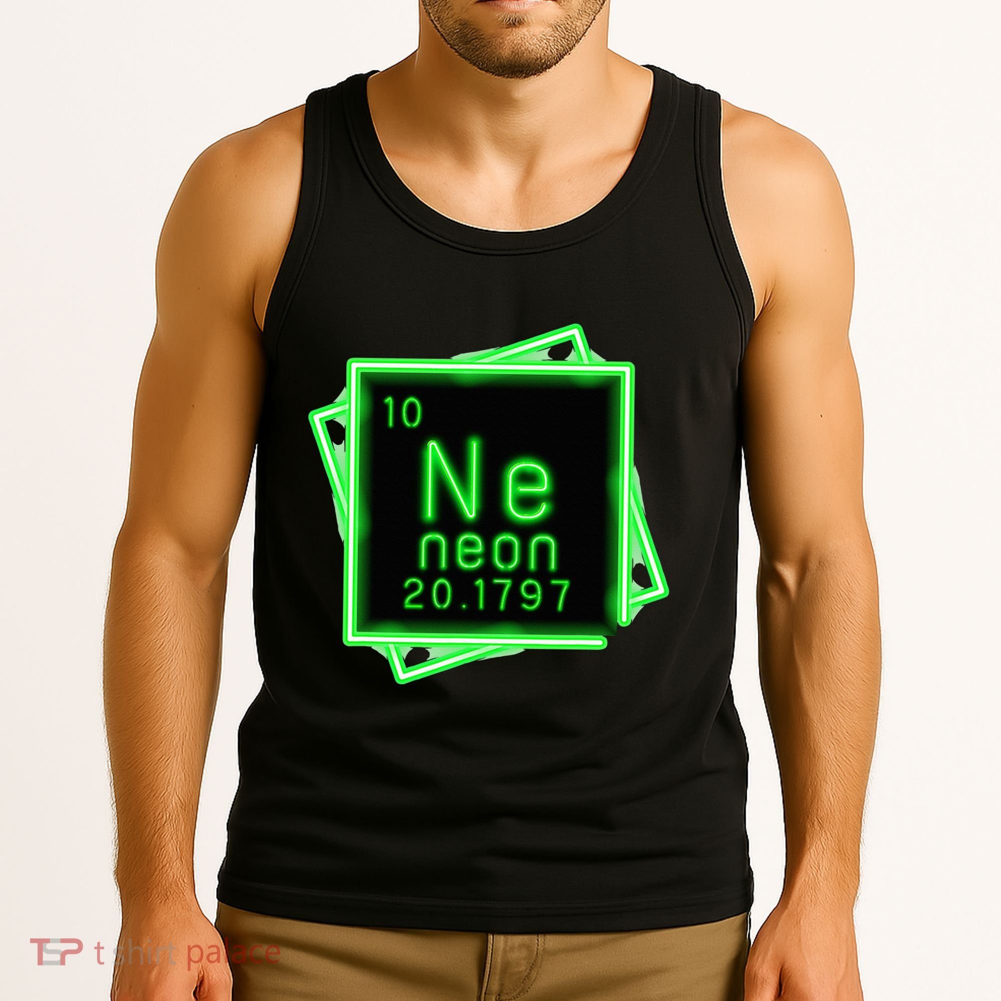 Neon Element Chemistry Periodic Table Science Nerd Tank Top