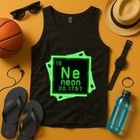 Neon Element Chemistry Periodic Table Science Nerd Tank Top thumb 4