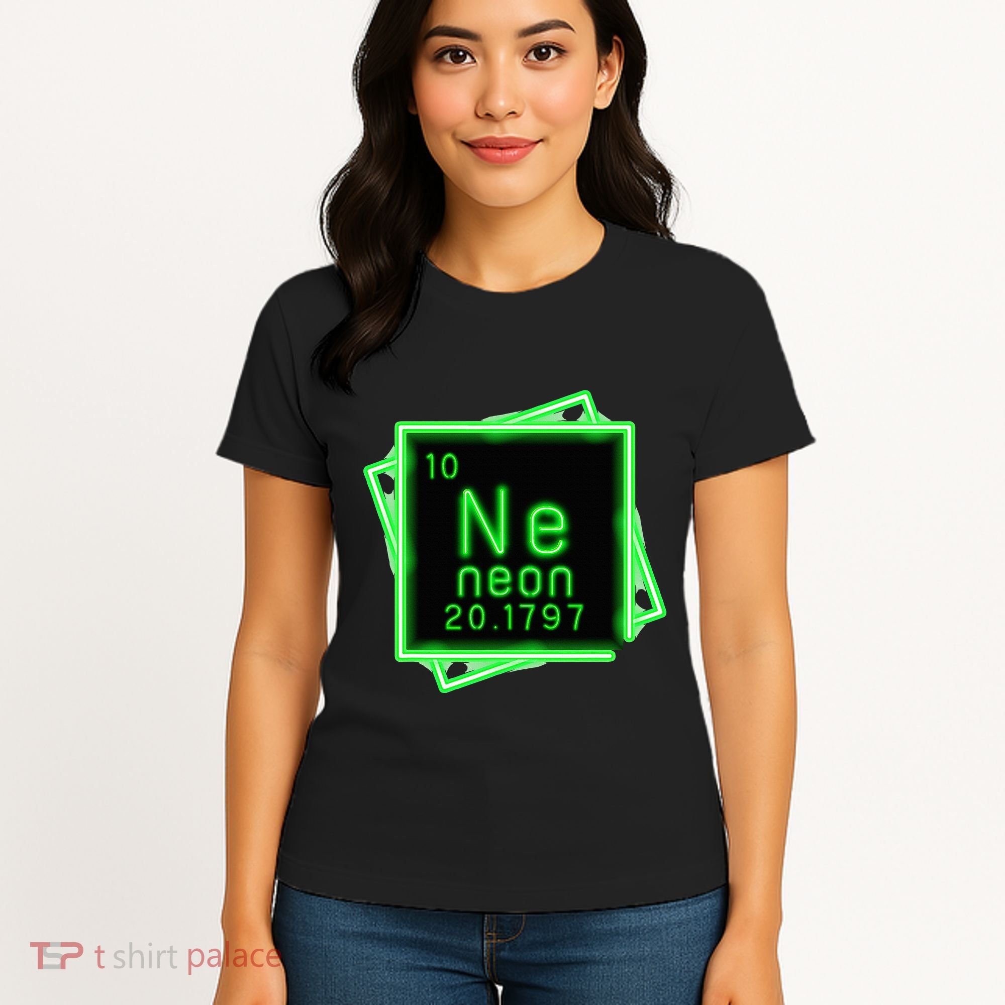 Neon Element Chemistry Periodic Table Science Nerd Women's T-Shirt