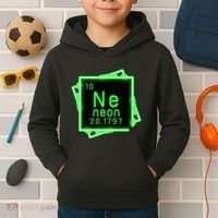 Neon Element Chemistry Periodic Table Science Nerd Kids Hoodie thumb 2