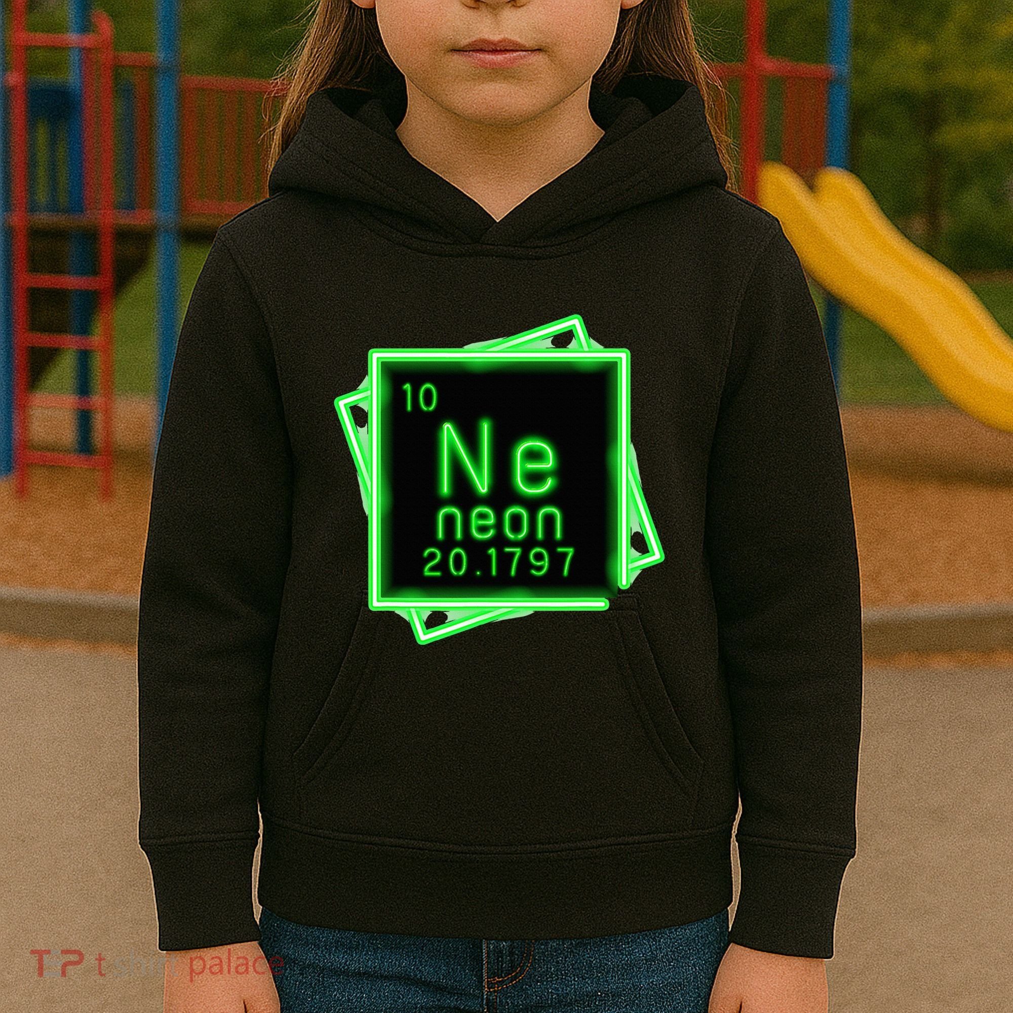 Neon Element Chemistry Periodic Table Science Nerd Kids Hoodie
