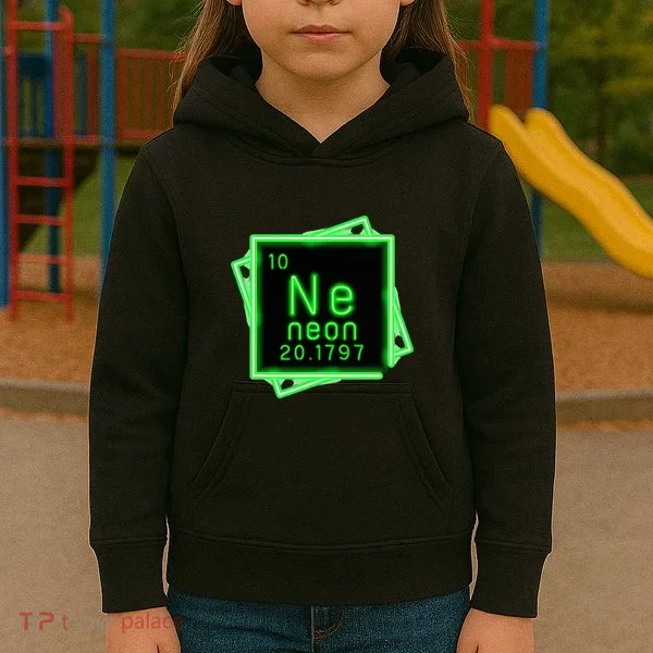 Neon Element Chemistry Periodic Table Science Nerd Kids Hoodie