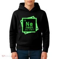 Neon Element Chemistry Periodic Table Science Nerd Kids Hoodie thumb 4