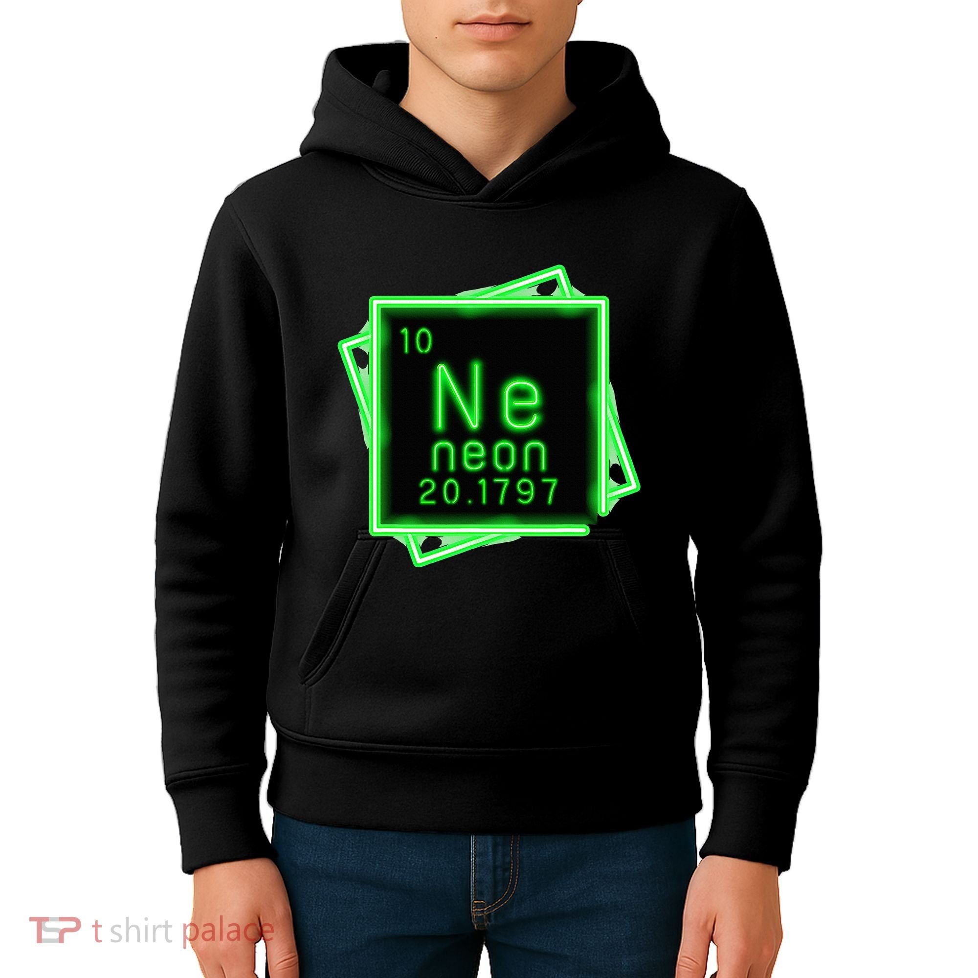 Neon Element Chemistry Periodic Table Science Nerd Kids Hoodie