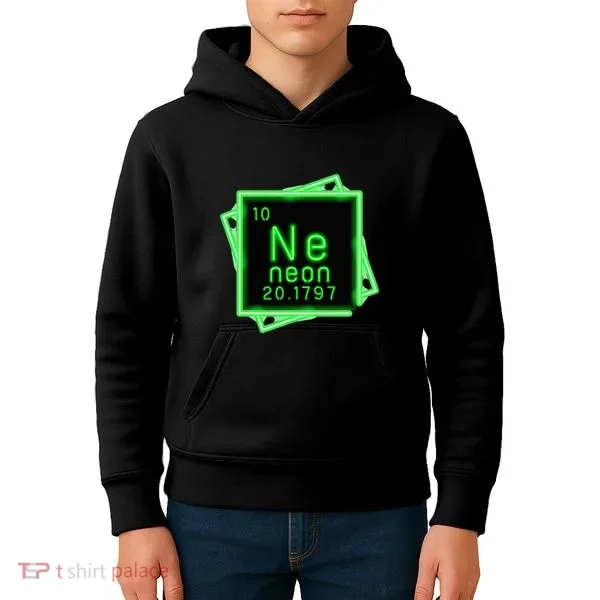 Neon Element Chemistry Periodic Table Science Nerd Kids Hoodie