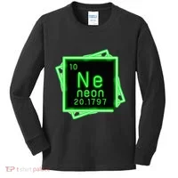 Neon Element Chemistry Periodic Table Science Nerd Kids Long Sleeve Shirt thumb 0