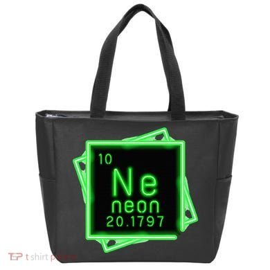 Neon Element Chemistry Periodic Table Science Nerd Tote Bag