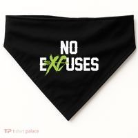No Excuses Cross Country Track Running Jogger Funny Gift Meaningful Gift USA-Made Doggie Bandana thumb 0