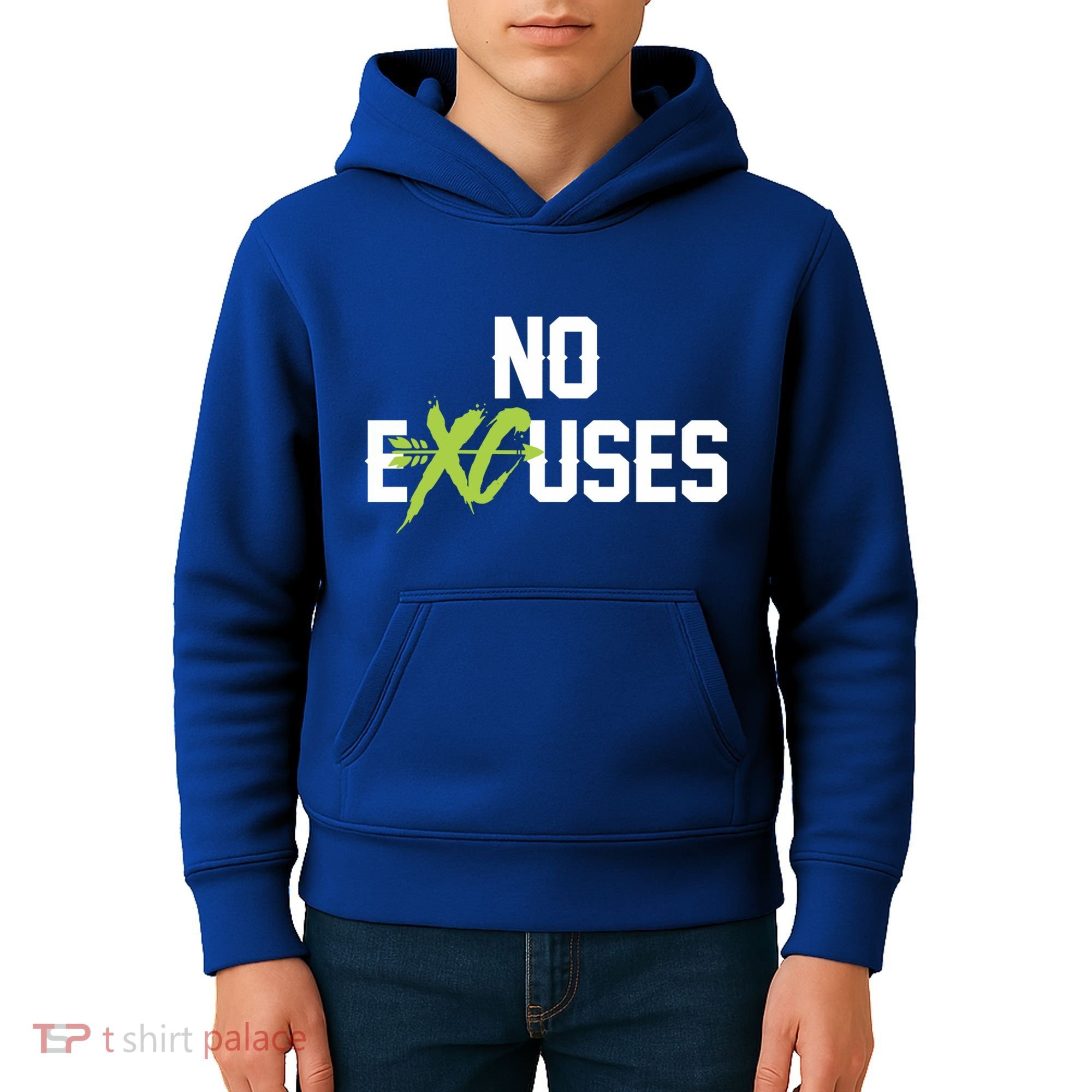 No Excuses Cross Country Track Running Jogger Funny Gift Meaningful Gift Kids Hoodie