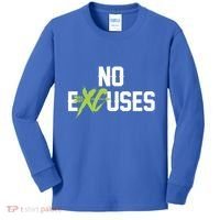 No Excuses Cross Country Track Running Jogger Funny Gift Meaningful Gift Kids Long Sleeve Shirt thumb 0