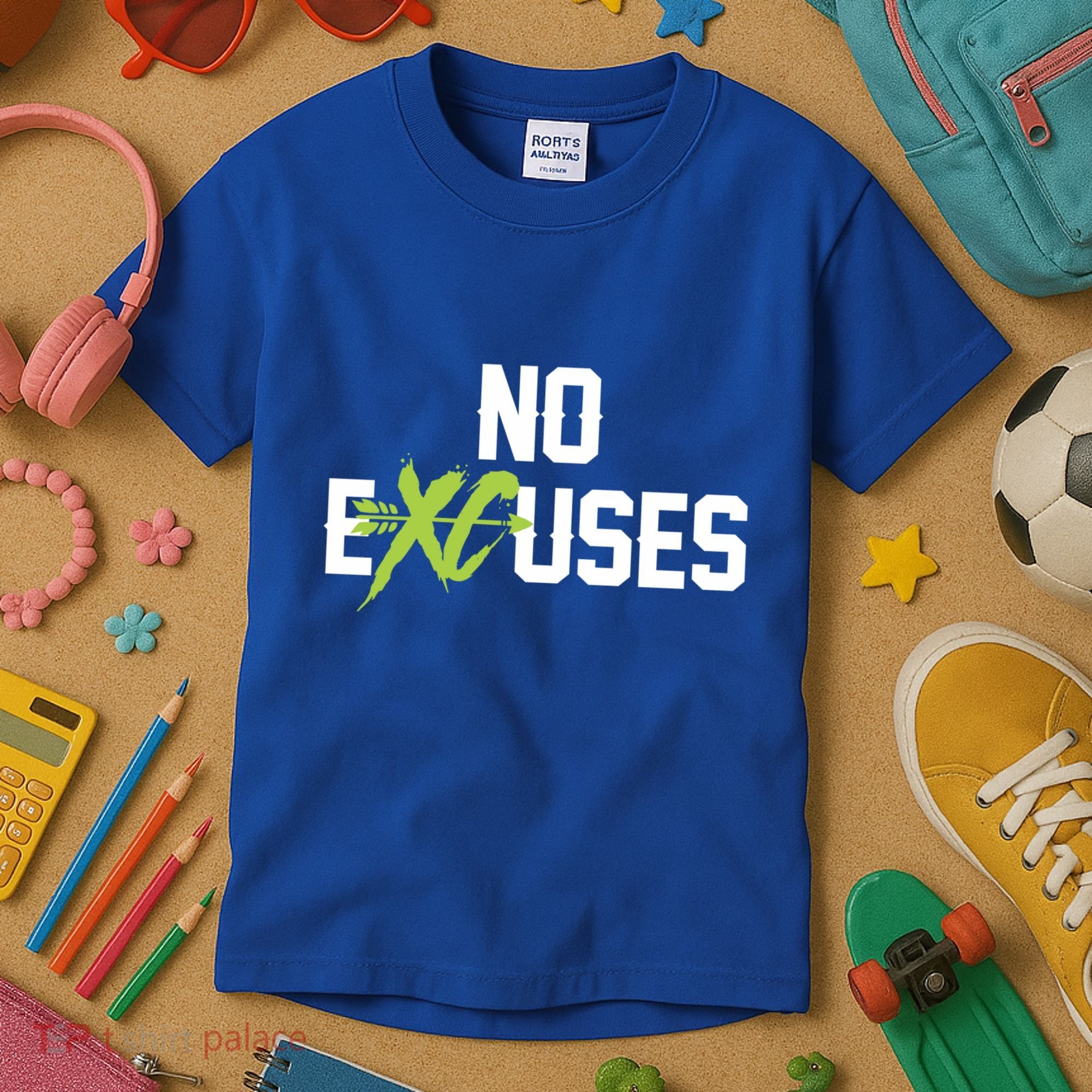 No Excuses Cross Country Track Running Jogger Funny Gift Meaningful Gift Kids T-Shirt