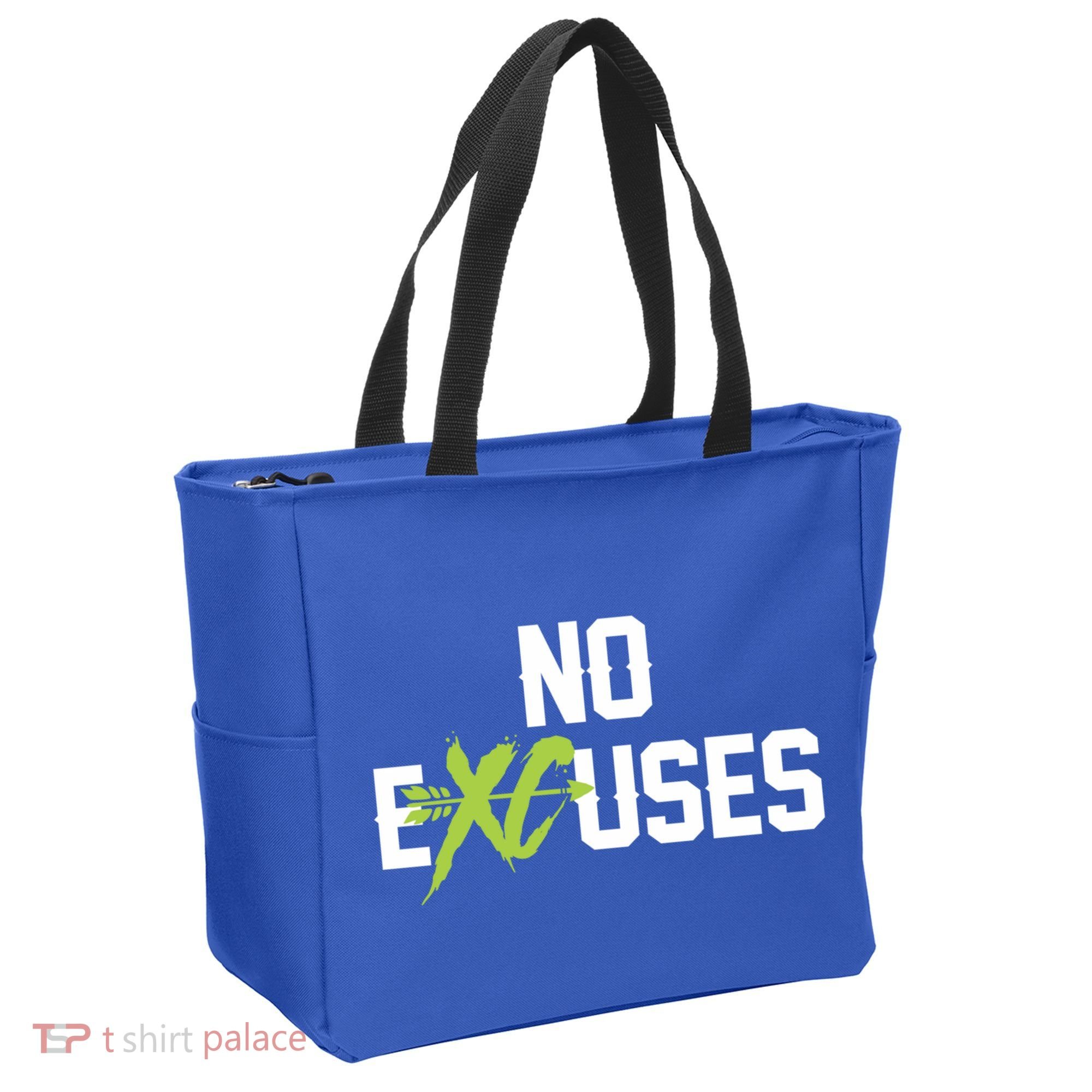 No Excuses Cross Country Track Running Jogger Funny Gift Meaningful Gift Tote Bag