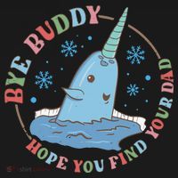 Narwhal Elf Christmas Movie Funny Holiday Long Sleeve Shirt thumb 2