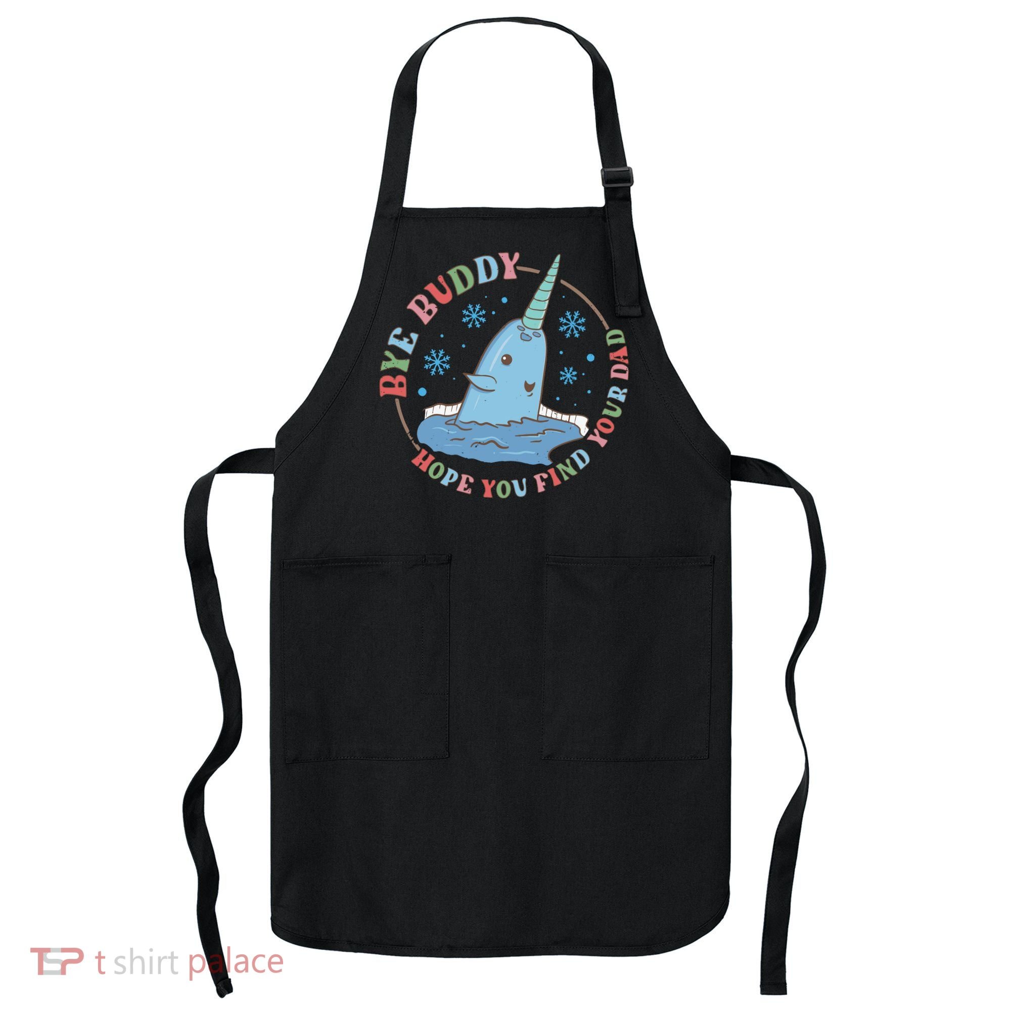 Narwhal Elf Christmas Movie Funny Holiday Apron