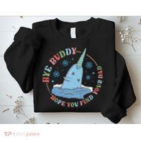 Narwhal Elf Christmas Movie Funny Holiday Sweatshirt thumb 2