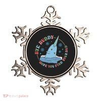 Narwhal Elf Christmas Movie Funny Holiday Ornament thumb 0