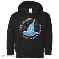 Narwhal Elf Christmas Movie Funny Holiday Toddler Hoodie thumb 0