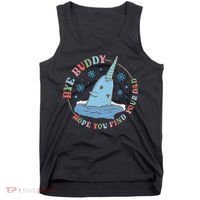 Narwhal Elf Christmas Movie Funny Holiday Tank Top thumb 0