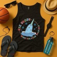 Narwhal Elf Christmas Movie Funny Holiday Tank Top thumb 4