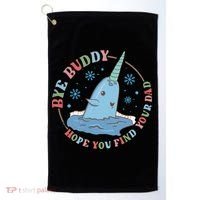 Narwhal Elf Christmas Movie Funny Holiday Golf Towel thumb 0