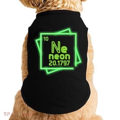 Neon Element Chemistry Periodic Table Science Nerd Doggie Tank