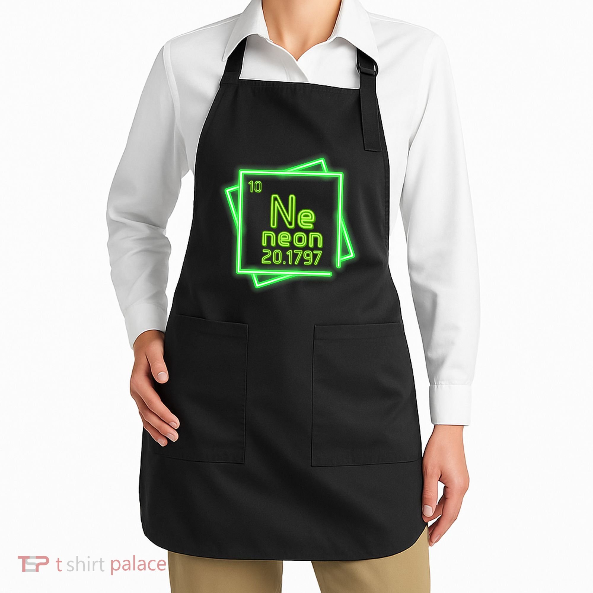 Neon Element Chemistry Periodic Table Science Nerd Apron