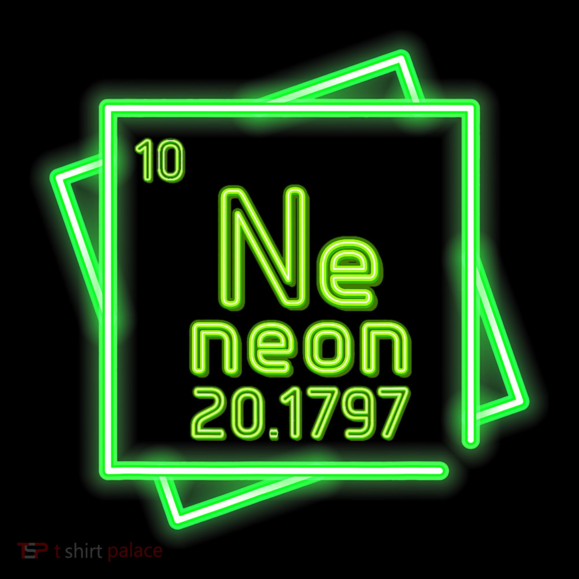 Neon Element Chemistry Periodic Table Science Nerd Apron