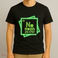 Neon Element Chemistry Periodic Table Science Nerd T-Shirt thumb 3