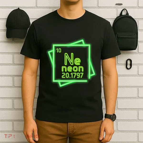 Neon Element Chemistry Periodic Table Science Nerd T-Shirt