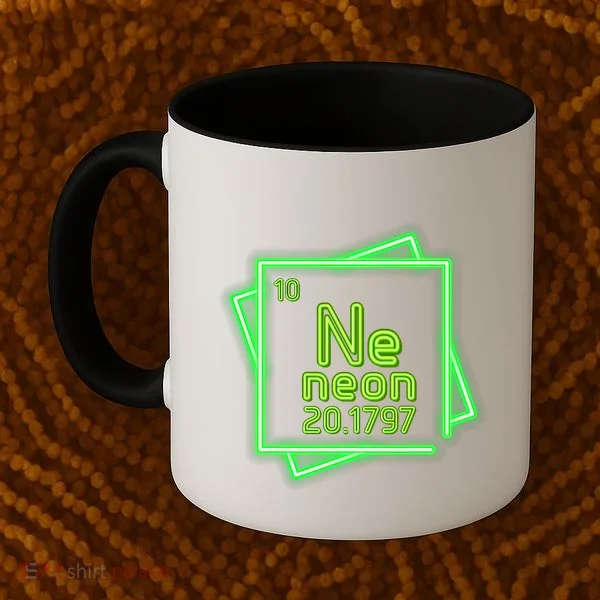 Neon Element Chemistry Periodic Table Science Nerd Coffee Mug