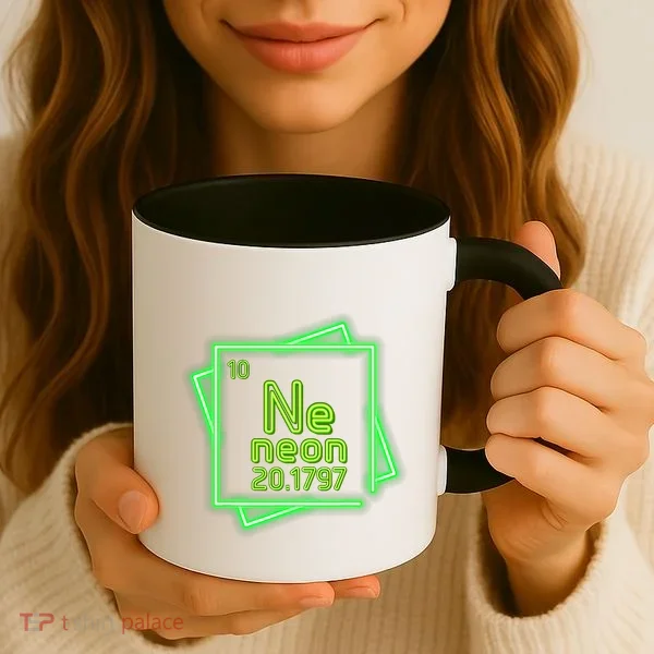Neon Element Chemistry Periodic Table Science Nerd Coffee Mug