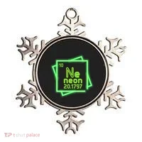 Neon Element Chemistry Periodic Table Science Nerd Ornament thumb 0