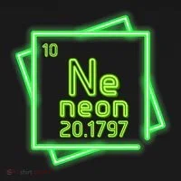 Neon Element Chemistry Periodic Table Science Nerd Ornament thumb 1