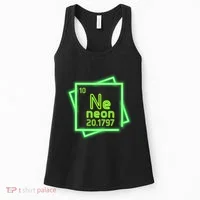 Neon Element Chemistry Periodic Table Science Nerd Women's Tank Top thumb 0