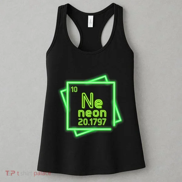 Neon Element Chemistry Periodic Table Science Nerd Women's Tank Top