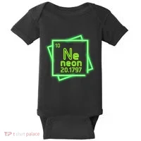 Neon Element Chemistry Periodic Table Science Nerd Baby Bodysuit thumb 0
