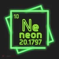 Neon Element Chemistry Periodic Table Science Nerd Hat thumb 2