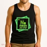 Neon Element Chemistry Periodic Table Science Nerd Tank Top thumb 3