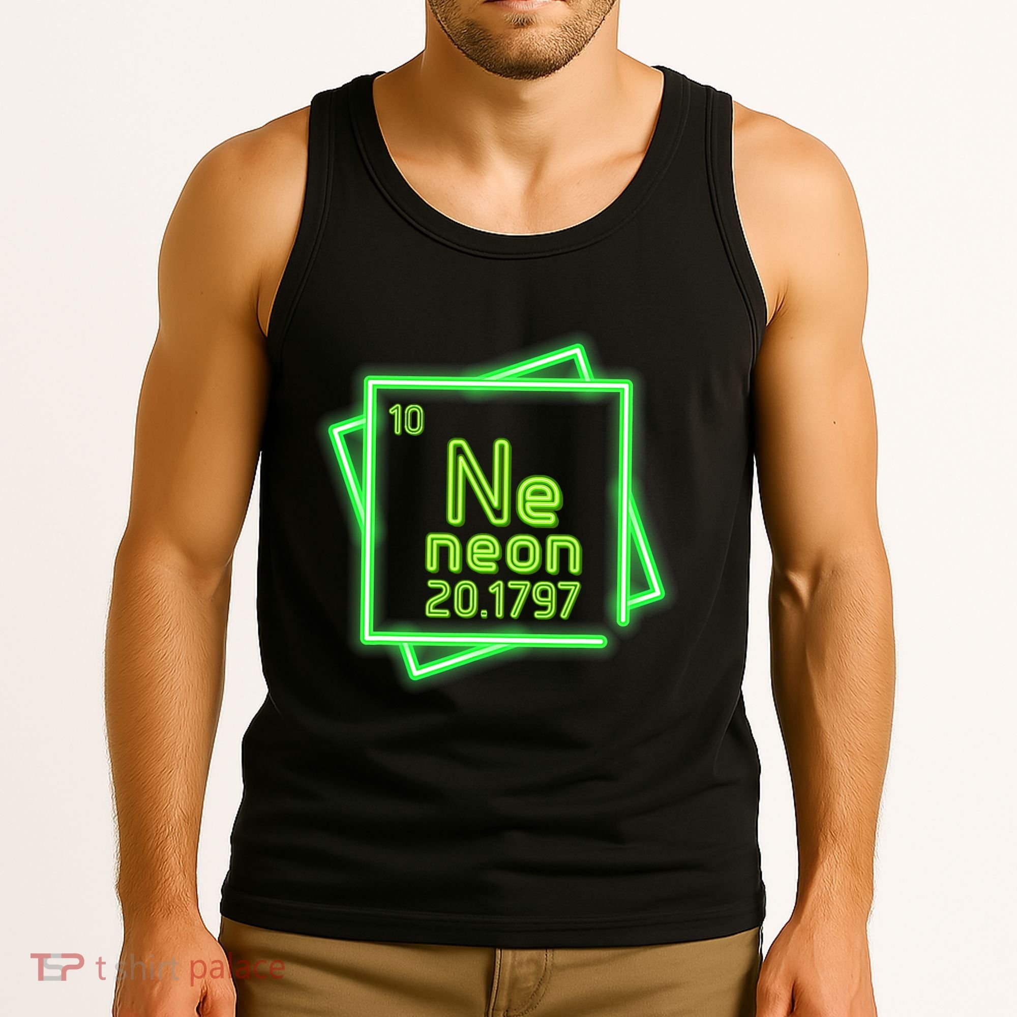 Neon Element Chemistry Periodic Table Science Nerd Tank Top